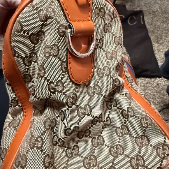 Gucci Beige and Blue Satchel - Picture 6 of 14